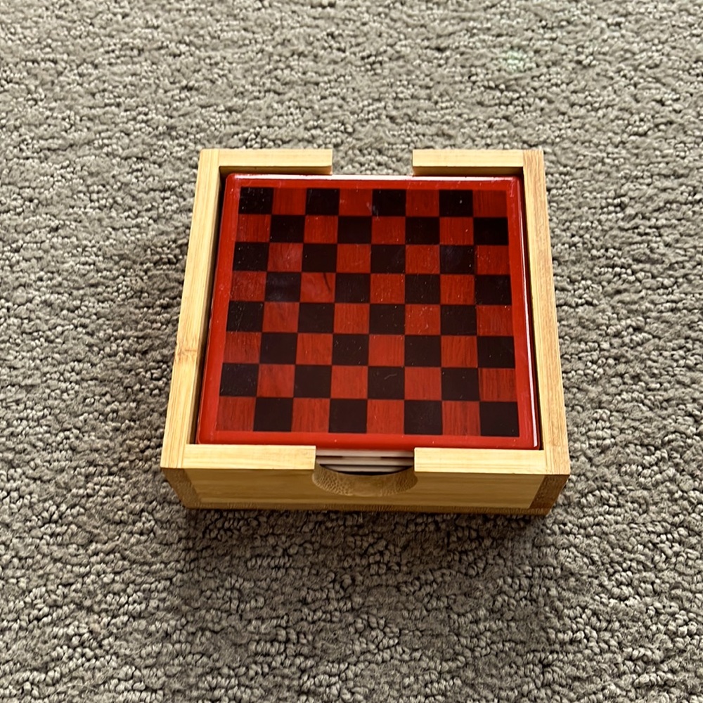 Game board set of 4 coasters